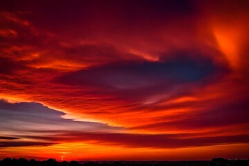 sunset in the clouds