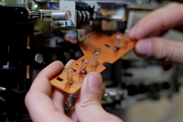 Testing light electronics