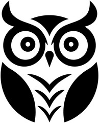 A simple minimalistic vector owl