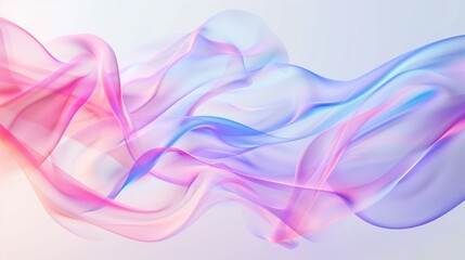 Abstract wavy background with vibrant pink, blue, and purple colors creating a fluid, silky texture.