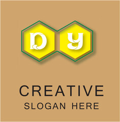 DY Box Letter Logo Concept