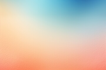 Peach grainy gradient background beige blue smooth pastel colors backdrop noise texture effect copy space empty blank copyspace for design text 