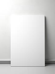 Minimalistic empty white interior, serene and spacious ambiance.