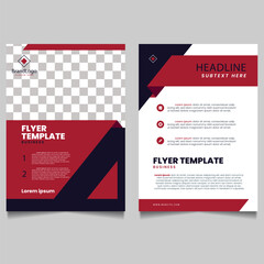 Professional corporate company business flyer poster brochure banner abstract template design elegant
