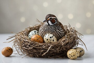 An image of Quail and egg
