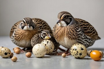 An image of Quail and egg