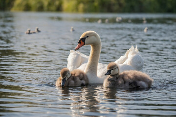 An image of Swan family