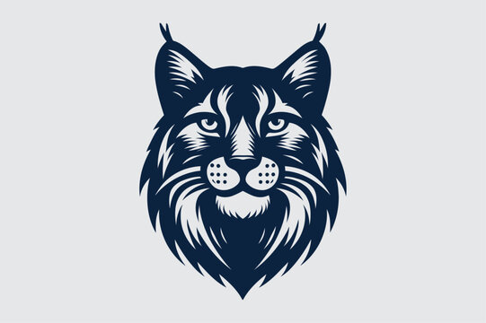 recommend clip art: bobcat silhouette vector illustration logo with good looking