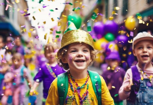 'qui rue parade confetti groupe web format pour banni