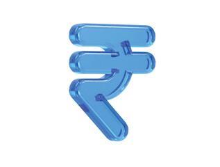 Rupee currency icon 3d rendering rupee icon illustration