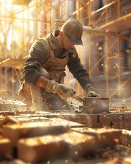 Master Craftsman at Work: The Art of Bricklaying