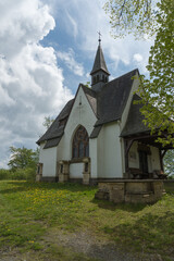 Fototapeta premium Pilgrimage chapel between the german villages Medebach and Glindfeld