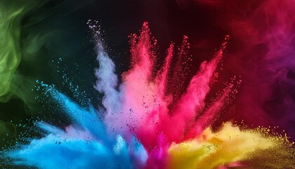 beautiful powder exploding wallpaper in different colors modern design