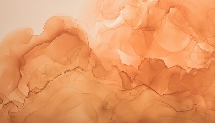 orange watercolor background texture blotches of watercolor paint textured autumn or fall paper light orange watercolor wash with abstract blob design