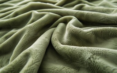Fototapeta premium A green piece of fabric with a zigzag pattern