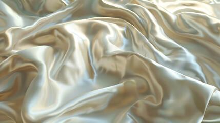 Obraz premium Smooth Silk Pillowcase: Close-Up of Smooth and Textured Silk Pillowcase with Luxurious Comfort