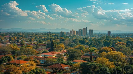 Lilongwe Tranquil Capital Skyline