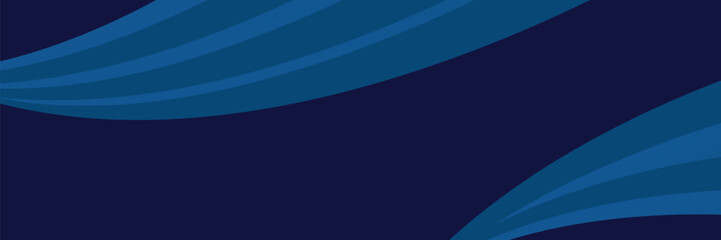 Obraz premium Vector blue line background curve element with black space for text and message design, overlapping layers.