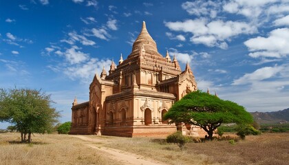 buddhist temple in the bagan valley
