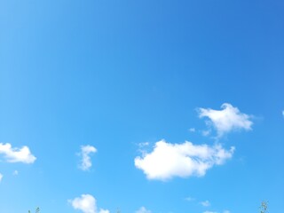 Blue sky and white clouds 