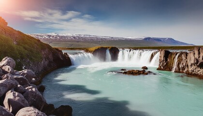 godafoss waterfall in eyjafjordur