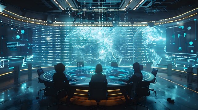 Business Professionals Engaged in Data-Driven Discussion