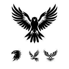 Naklejka premium Majestic Avian Emblem A Simple Design for Strength