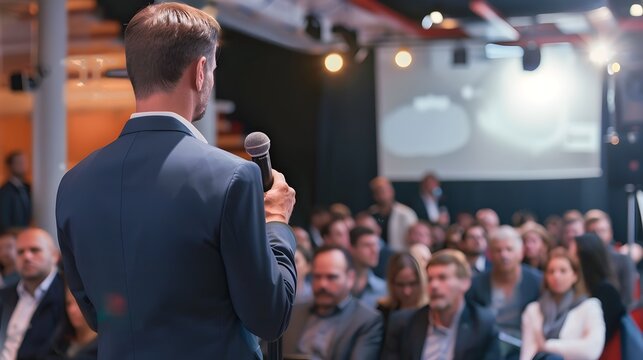 Successful Product Launch Event with Celebrity Guest Speaker Generating Buzz and Excitement description This image captures the energy and excitement