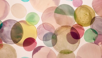 abstract modern art background style design with circles and spots in colorful pink blue yellow red...