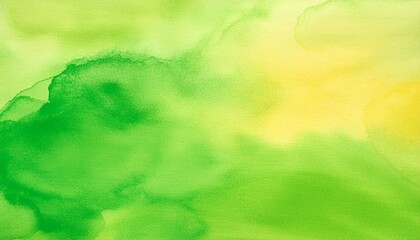 yellow green abstract background watercolor green background with copy space for design