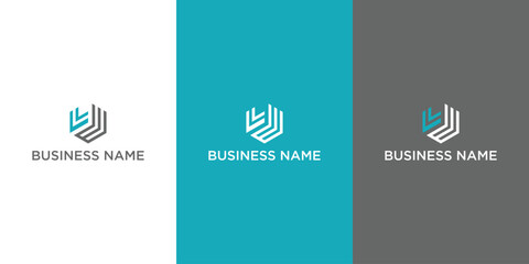 S W modern monogram style initial logo design