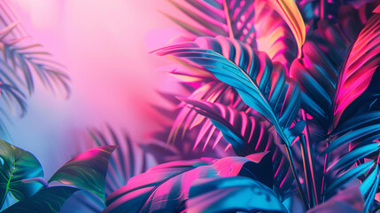 Envision a dynamic gradient background shifting from electric blues to neon pinks, adding a pop of...