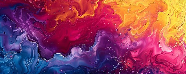 Abstract Multicolored Painting Wallpaper. Stylish Art Texture