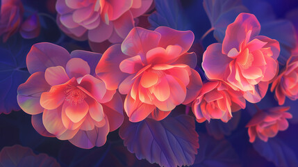 Coral Begonia Glow