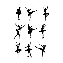 ballet dancer ballet silhouettes