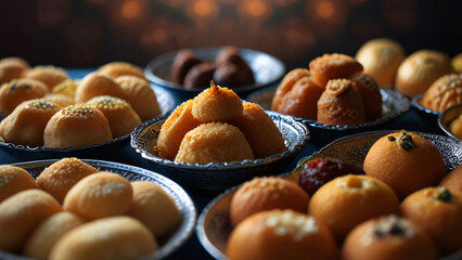 Sweet cookies with nuts on Eid-ul-Azha