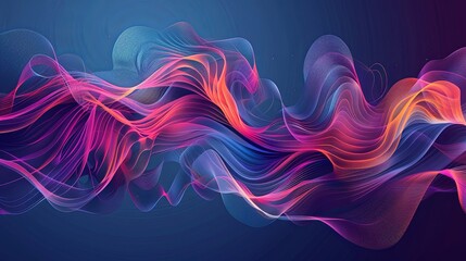 An abstract composition of graphic elements, perfect for brands seeking innovation and modernity. Ideal for technology or media projects, offering a contemporary visual appeal. Generative AI.