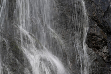 Closeup of Highway 50 Bridalveil Falls