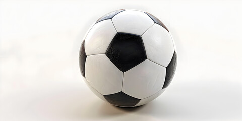 Sports Football ,Black and White Ball - 3D Model 