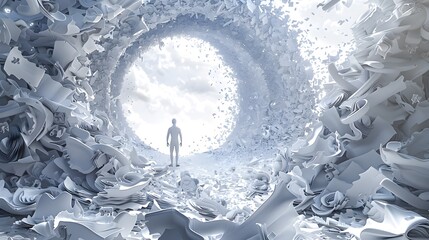 Depiction of Collapse: A Downward Spiral of Overwhelmed Individuals and Vulnerable Communities