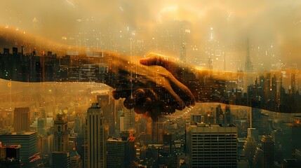 The Art of Cooperation: A Fusion of Urban Handshaking and Digital Connectivity