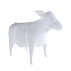 Cow isolated on white background
