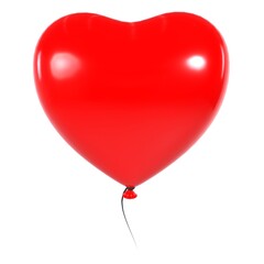 Red Balloon isolated on white background