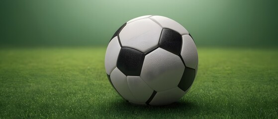 Soccer ball on grass field