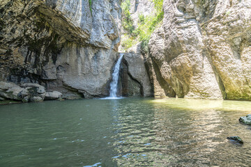 Beautiful Momin Skok Waterfall near Emen village, Bulgaria © Adrian