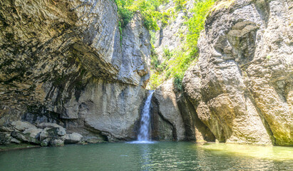 Beautiful Momin Skok Waterfall near Emen village, Bulgaria © Adrian