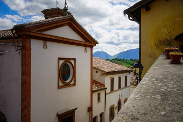 Braccano village near Matelica, Fabriano, Marche, Italy - obrazy, fototapety, plakaty