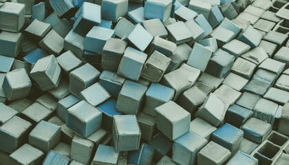 blue blocks abstract background abstract image of cubes background in blue color