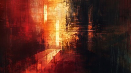 An abstract digital painting exploring the interplay of light and shadow.