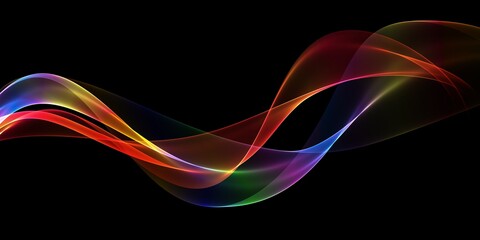 abstract wave background, abstract rainbow light wave futuristic background
